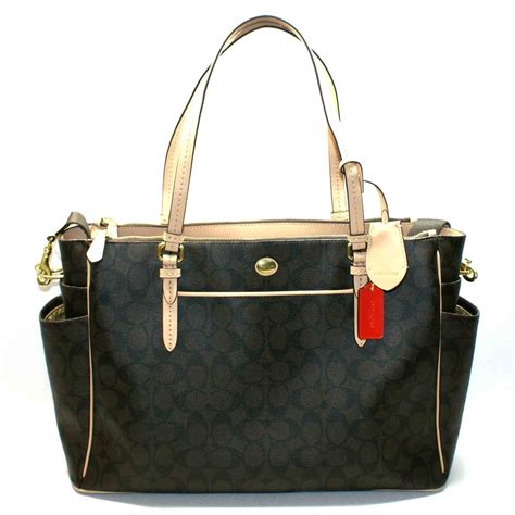 coach large tote diaper bag.